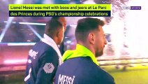 PSG fans boo Messi amid Ligue 1 title celebrations