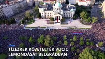 Vucic lemondását követelték Belgrádban