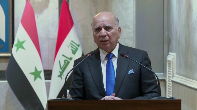 خلال استقباله نظيره السوري في #بغداد.. وزير الخارجية العراقي: ننسق مع #سوريا لمكافحة تهريب المخدرات #العربية