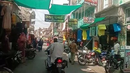 Banned material was seen being sold in the streets of the market