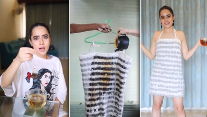 Urfi Javed ने Tea Bags से बनाई New Dress, Video Viral पर Social Media Users ने किए मजेदार Comments