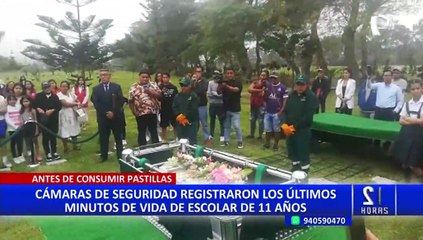 Revelan imágenes de los últimos minutos de vida de escolar que murió tras ingerir pastillas
