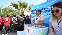 Mersin Büyükşehir Belediyesi LGS sınavına su ikramında bulundu