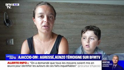 Ajaccio-OM: agressé, Kenzo, supporter marseillais de 8 ans, témoigne sur BFMTV