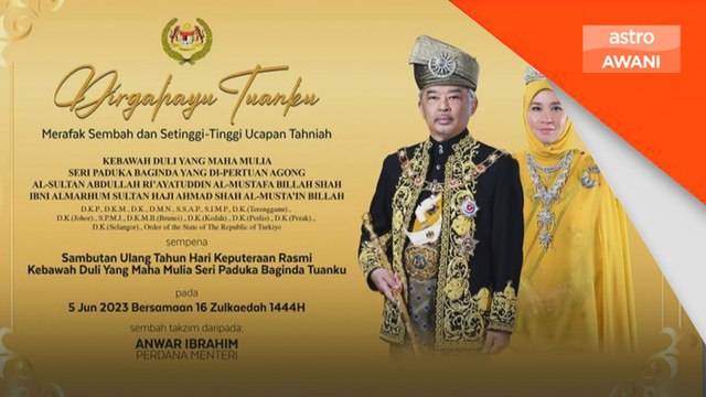 PM ucap tahniah sempena Hari Keputeraan Agong
