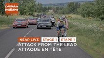 Attack from the lead / Attaque de la tête de course - Étape 1 / Stage 1 - #Dauphiné 2023