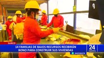 Surco: 14 familias de bajos recursos recibirán bono para construir sus viviendas