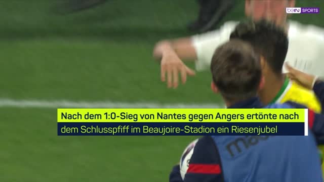 Nantes-fans mit platzsturm nach sieg