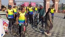Organizing cycle rally to promote voting awareness and election activities