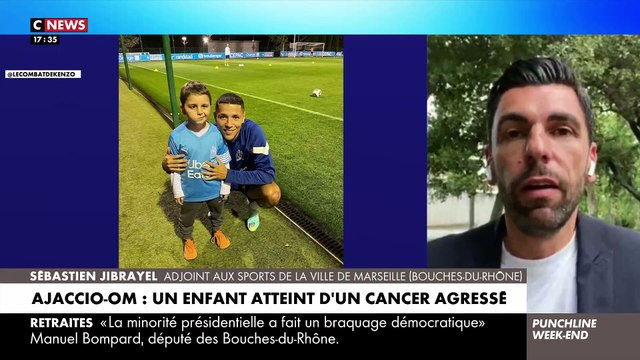 Foot : Colère et émotion après l'agression hier d'Enzo, 8 ans, atteint d'un cancer du cerveau, par des supporters Corses, car il portait un maillot de l'OM : Assister au match était son rêve... On ne s'en remet pas !