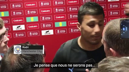Rodri considère que City ne sera pas "grand, grand" en cas d'échec en C1