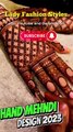 gorgeous mehndi design lady fashion styles