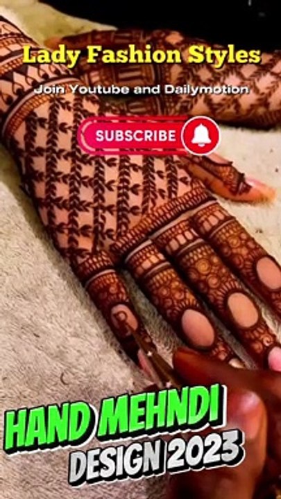 gorgeous mehndi design lady fashion styles