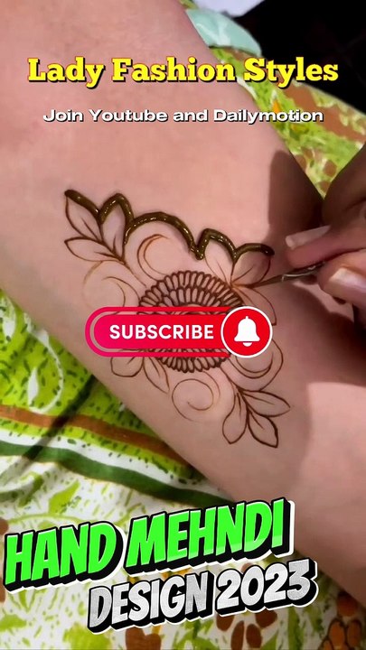 flower mehndi design lady fashion styles