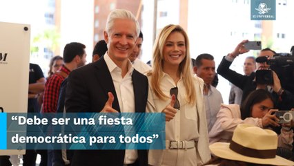 Alfredo Del Mazo acude a votar en Huixquilucan; confía en que haya una gran participación