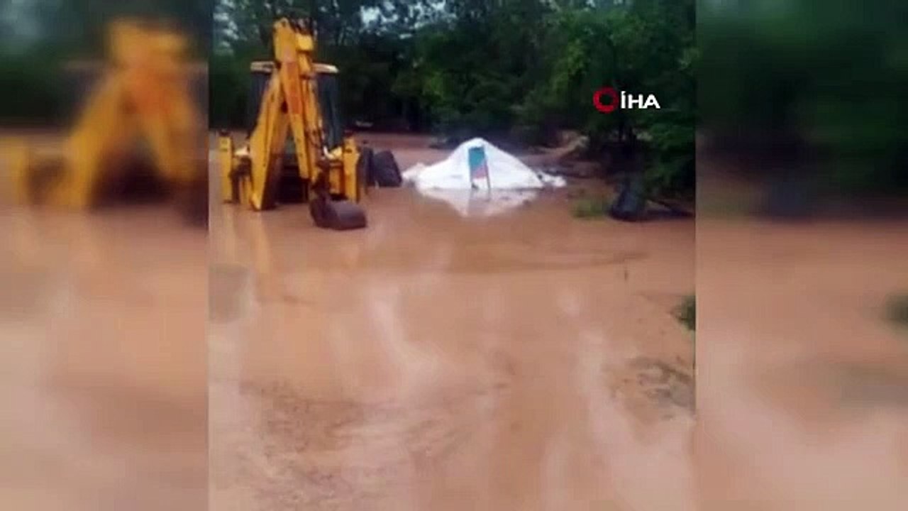 Inondation à Çorum： Des animaux ont péri, des terres cultivées ont été inondées