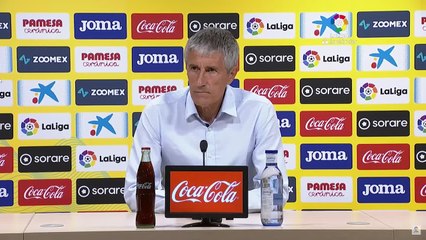 Rueda de prensa de Quique Setién Villarreal vs Atlético