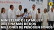 MINISTERIO DE LA MUJER DESTINA MÁS DE DOS MILLONES DE PESOS EN BONOS PARA MUJERES EN VULNERABILIDAD