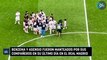 Benzema y Asensio fueron manteados por sus compañeros en su último día en el Real Madrid