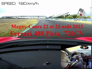 Ferrari 488 Pista 720CV / Magny-cours août 2022