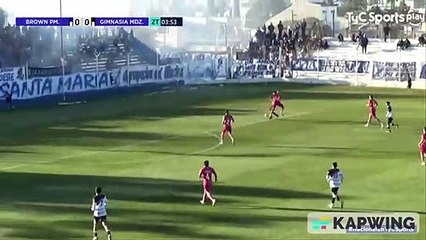 Gol de López en la victoria de Brown ante Gimnasia ⚽