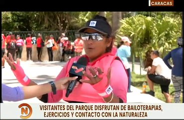 Visitantes del parque Alí Primera disfrutan de las caminatas y del contacto con la naturaleza