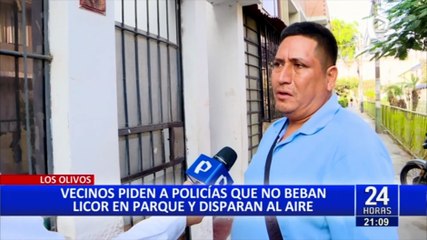 Descargar video: Los Olivos: policías que bebían licor en plena calle realizan disparos al aire