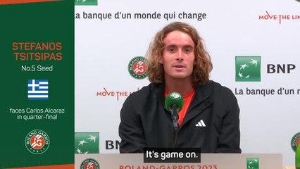 'The clash we’ve all been waiting for’ - Tsitsipas on facing Alcaraz