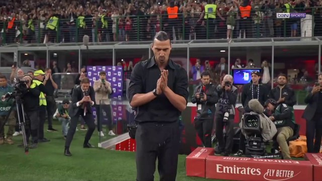 Zlatan Ibrahimovic, en pleurs, annonce la fin de sa carrière à San Siro