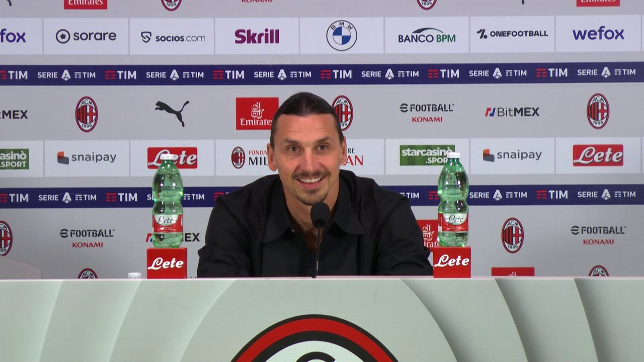 Zlatan Ibrahimović: press conference at San Siro
