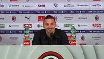 Zlatan Ibrahimović: la conferenza stampa a San Siro