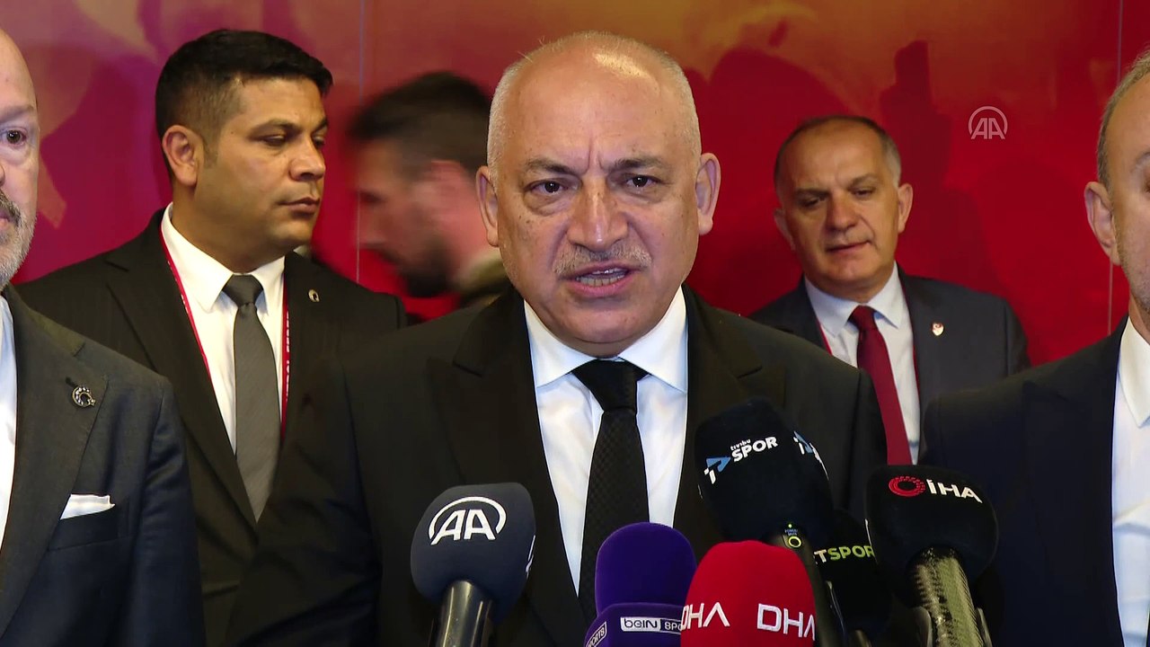 İSTANBUL - Galatasaray-Fenerbahçe derbisinin ardından - TFF Başkanı Büyükekşi