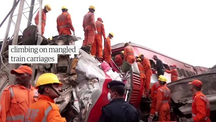 Rescue teams search for survivors after deadly train crash in India