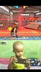 children playing in a free fire  #1bulletchallenge #shorts #viral