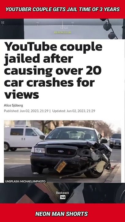 YouTuber Couple gets JAIL TIME of 3 YEARS due to this... | YouTube News Shorts Facts #shorts