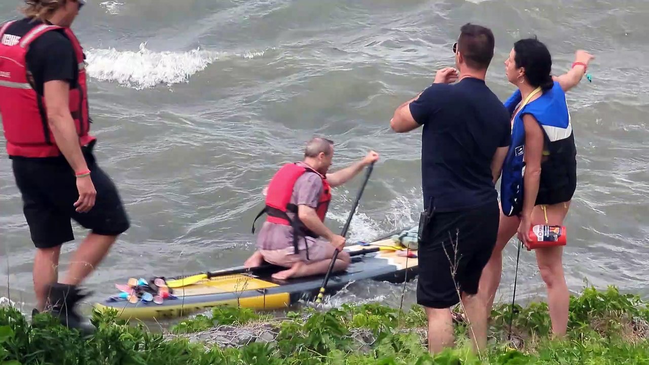 Kayakistes à l'eau le 2 juin (Le Reflet - Erick Rivest)