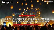 Indahnya Ribuan Lampion Hiasi Malam Puncak Waisak di Candi Borobudur