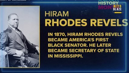 The First African-American to Serve in the United States Senate.