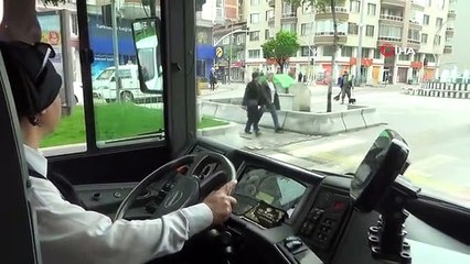 Afyonkarahisar'ın tek kadın otobüs şoförü