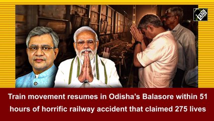 Train movement resumes in Odisha’s Balasore within 51 hours of horrific railway accident that claimed 275 lives