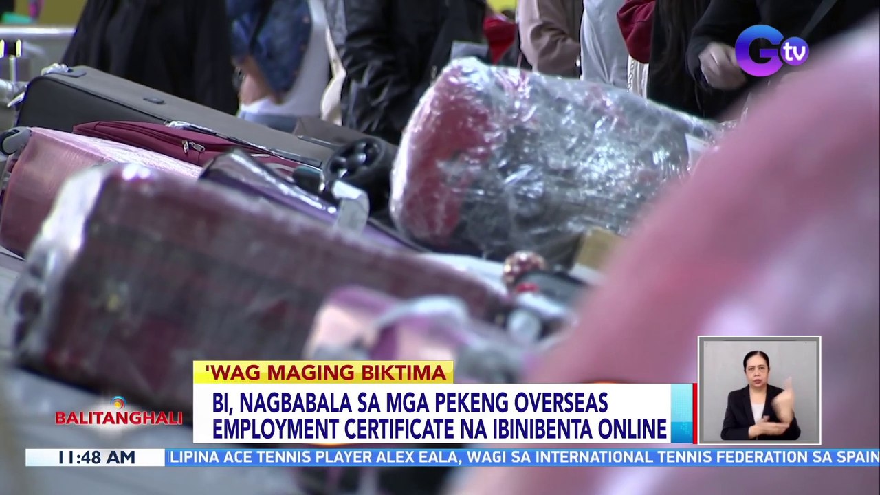 BI, nagbabala sa mga pekeng overseas employment certificate na ibinibenta online | BT