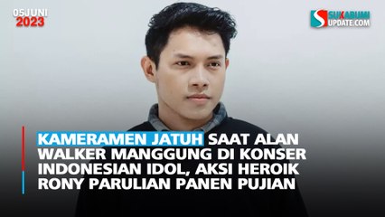 Kameramen Jatuh Saat Alan Walker Manggung di Konser Indonesian Idol, Aksi Heroik Rony Parulian Panen Pujian