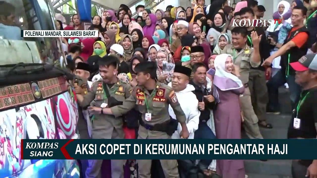 Aksi Pencopet di Tengah Kerumunan Pengantar Haji di Sulawesi Barat