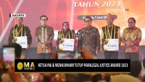 Ketua MA dan Menkumham Resmi Tutup Acara Paralegal Justice Award 2023 - MA NEWS