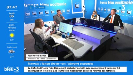 Le tramway pour l'aéroport c'est finir pendant 3 ans