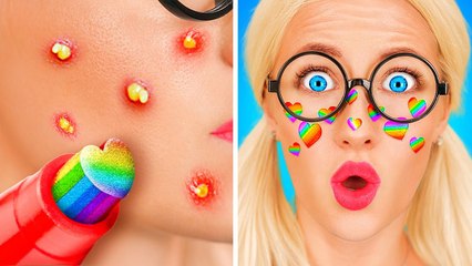 Extreme Makeover From Poor Nerd To Popular || Soft Girl Vs Rich Girl! Tiktok Beauty Hacks By 123 Go!