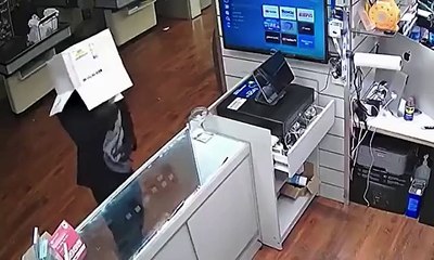 Ladrão com disfarce (quase) perfeito acaba por revelar identidade