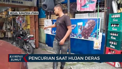 Kawanan Pencuri Motor Beraksi Saat Hujan di Jalan Setia Budi Medan