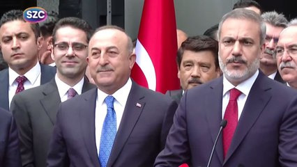 Mevlüt Çavuşoğlu görevi yeni Dışişleri Bakanı Hakan Fidan'a devretti