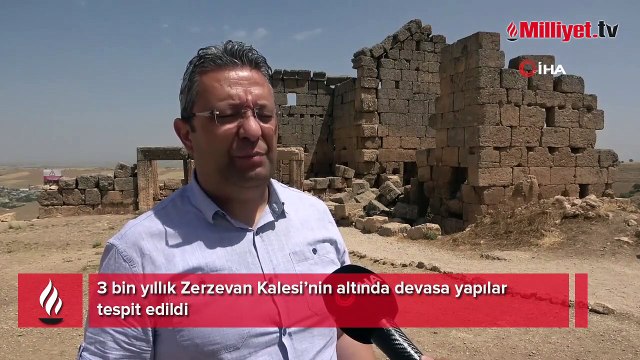 3 bin yıllık Zerzevan Kalesi’nin altında devasa yapılar tespit edildi